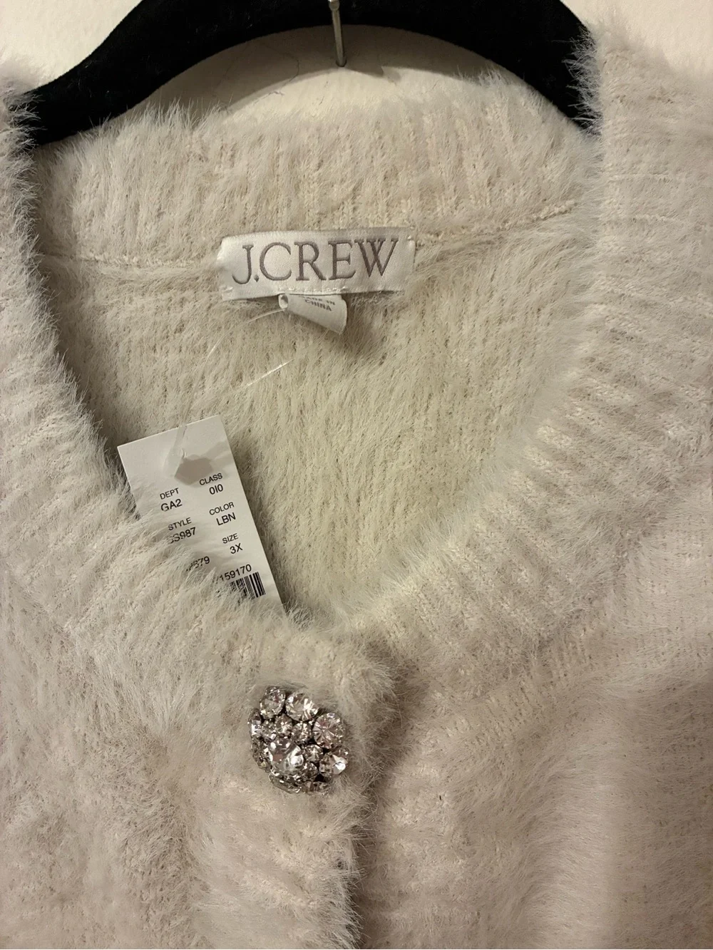 NWT J. Crew Sweater Lady Jacket in brushed yarn size 3x